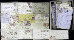 Briefe
Lots und Sammlungen Deutschland (alphabetisch)
Altdeutschland-NDP: Posten von ca. 170 Belegen mit Farb-+Bunt-+Misch und Mehrfachfrankaturen, ...