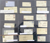 Briefe
Lots und Sammlungen Deutschland (alphabetisch)
Altdeutschland: Posten von knapp 100 Belegen im Ringbinder, dabei gute Preußen-Frankaturen sel...