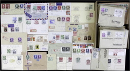Briefe
Lots und Sammlungen Deutschland (alphabetisch)
Berlin: Attraktives Lot mit ca. 280 Belegen, dabei viele tolle Frankaturen mit teuren Marken w...