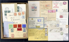 Briefe
Lots und Sammlungen Deutschland (alphabetisch)
Deutsches Reich: Abwechslungsreicher Posten von ca. 170 Belegen ab guten Brustschildfrankature...