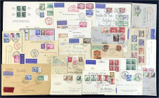Briefe
Lots und Sammlungen Deutschland (alphabetisch)
Deutsches Reich: Interessanter Posten Zeppelin +Luftpost mit ca. 70 Belegen, dabei bessere Fra...