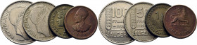 CAMERÚN. 1 franco. 1926 (25$). ARGELIA. 50 y 100 francos. 1949 y 1950. ETIOPÍA. 10 c…Lote de 4