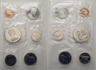 CANADÁ. Isabel II. Manitoba 1870-1970. De 1 centavo a 1 dólar. Blister. Lote de 6