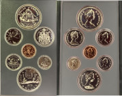 CANADA. Isabel II. Tricentenario del Griffon. 1$ (2) a 1 céntimo. 1979. FDC/SC. Lote de 7