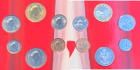 CANADA. Isabel II. 1$ a 1 céntimo. 1996. En cartón/set termosellado de origen. FDC/SC. Lote de 6