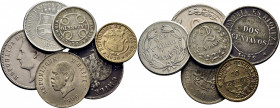COSTA RICA. 10 céntimos. 1920. CHILE. 2 centavos. 1872. VENEZUELA. 2 1/2 centavos…Lote de 6