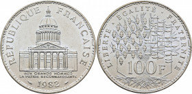 FRANCIA. V República. 100 francos. Panteón de los hombres ilustres. 1982. SC-/SC