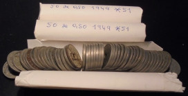 ESTADO ESPAÑOL. 50 céntimos. 1949*51. Lote de 150