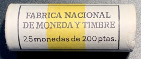 JUAN CARLOS I. 200 pesetas. 1992. Porta antorcha de la Complutense. Cartucho de la FNMT…Lote de 25