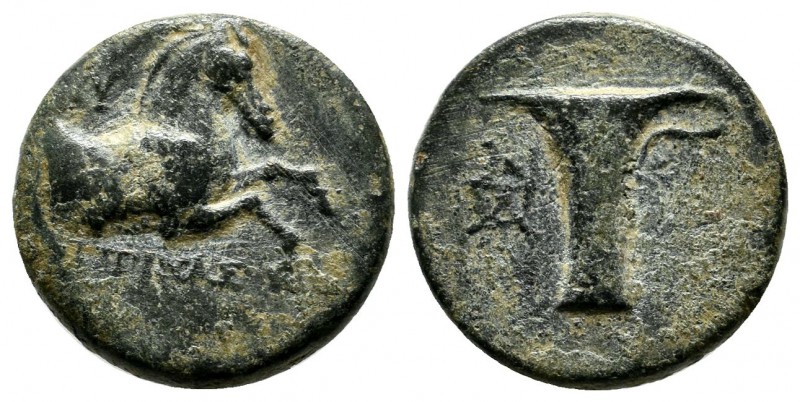 Aeolis, Kyme. ca 350-250 BC. Magistrate Zopirion. Æ (16mm, 4.08g). KY - ZΩΠYΡIΩN...