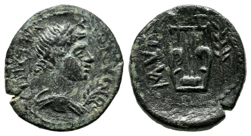 Aeolis, Myrina. Pseudo-autonomous, 2nd century AD. Æ (16mm, 2.04g). Dionysios, s...
