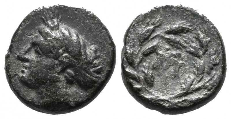 Asia Minor. Uncertain. ca.4th-3rd.centuries BC. Æ (14mm, 3.07g). Head of Perseph...