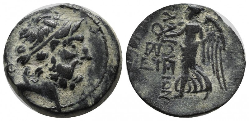 Cilicia, Elaiousa-Sebaste. ca.150-50 BC. Æ (20mm, 6.26g). Diademed head of Zeus ...