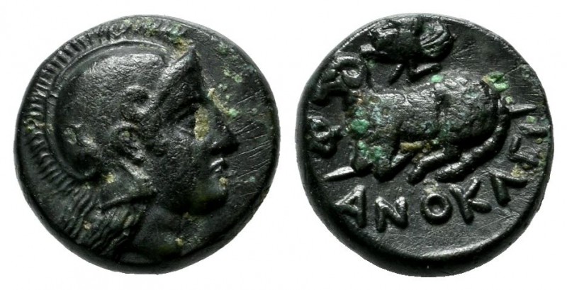 Ionia, Klazomenai. ca.387-300 BC. Æ (10mm, 1.55g). Head of Athena right, wearing...