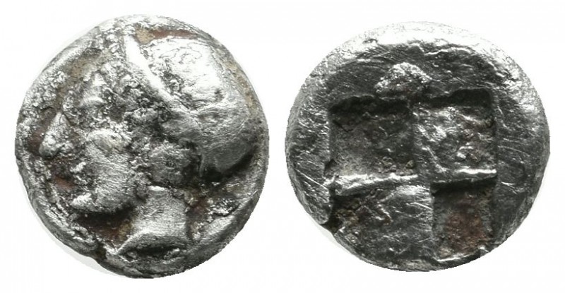 Ionia, Phokaia. ca.521-478 BC. AR Trihemiobol (9mm, 1.04g). Female head left, we...