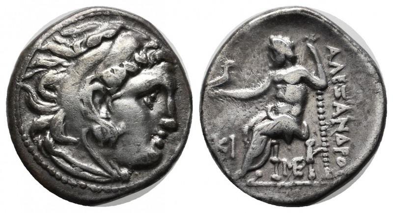 Kings of Macedon. Alexander III 'the Great', 336-323 BC. AR Drachm (18mm, 4.15g)...