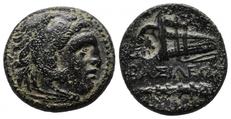 Kings of Macedon. Alexander III ‘the Great’, 336-323 BC. Æ Unit (18mm, 5.68g). U...