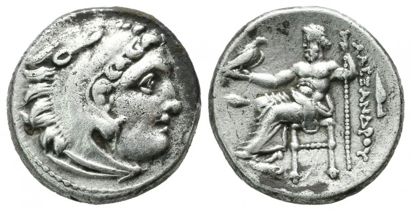 Kings of Macedon. Alexander III ‘the Great’. 336-323 BC. AR Drachm (16mm, 4.24g)...