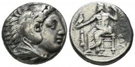 Kings of Macedon. Alexander III ‘the Great’. 336-323 BC. AR Tetradrachm (24mm, 17.05g). 'Amphipolis' mint. Head of Herakles right, wearing lion skin. ...
