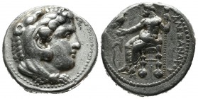 Kings of Macedon. Alexander III ‘the Great’. 336-323 BC. AR Tetradrachm (25mm, 17.12g). Tarsos mint. Lifetime issue, struck ca.327-323 BC. Head of Her...