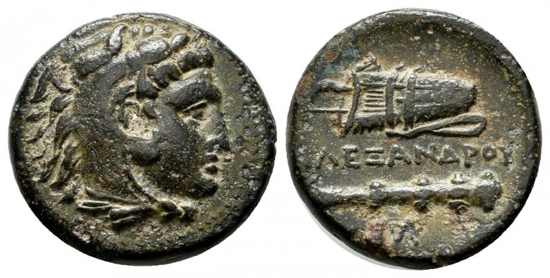 Kings of Macedon. Alexander III 'the Great', 336-323 BC. Æ (18mm, 5.55g). Maedon...