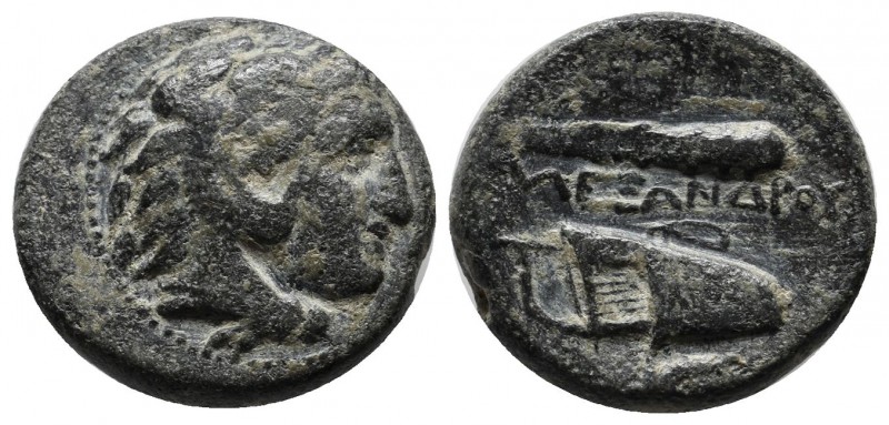Kings of Macedon. Alexander III 'the Great', 336-323 BC. Æ (18mm, 6.20g). Uncert...