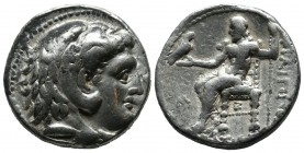 Kings of Macedon. Philip III Arrhidaios, 323-317 BC. AR Tetradrachm (25mm, 17.02g). ‘Babylon’ mint. Head of Herakles right, wearing lion skin / BAΣIΛE...