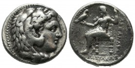 Kings of Macedon. Philip III Arrhidaios. AR Tetradrachm (25mm, 17.01g). In the name and types of Alexander III. Babylon, ca.323-318/7 BC. Head of Hera...
