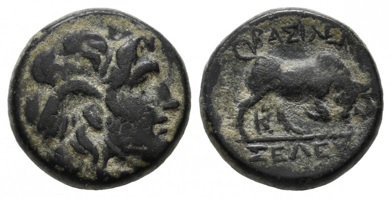 Seleukid Kingdom. Seleukos I Nikator, 312-281 BC. Æ (13mm, 2.65g). Sardes mint. ...