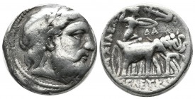 Seleukid Kingdom. Seleukos I Nikator, 312-281 BC. AR Tertadrachm (24mm, 16.92g). Seleukeia II mint(?). Struck circa 296/5-281 BC. Laureate head of Zeu...