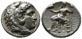Seleukid Kingdom. Seleukos I Nikator, 312-281 BC. AR Tetradrachm (25mm, 17.13g). In the name and types of Alexander III of Macedon. Babylon I mint. St...