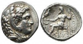 Seleukid Kingdom. Seleukos I Nikator, 312-281 BC. AR Tetradrachm (27mm, 17.12g). Carrhae mint. Struck in the name of Alexander III of Macedon, circa 3...