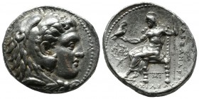 Seleukid Kingdom. Seleukos I Nikator, 312-281 BC. AR Tetradrachm (27mm, 17.16g). In the name and types of Alexander III of Macedon. Babylon I mint. St...