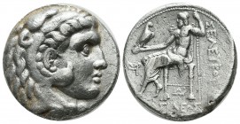 Seleukid Kingdom. Seleukos I Nikator, AR Tetradrachm (25mm, 16.67g). Seleukeia on the Tigris, circa 300-296/5 BC. In the types of Alexander III of Mac...