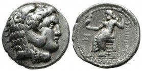 Seleukid Kingdom. Seleukos I Nikator, As satrap, ca.321-315 BC. AR Tetradrachm (22mm, 16.90g). In the name of Philip III of Macedon. Babylon (II) mint...
