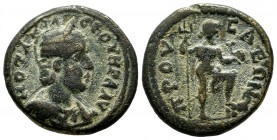 Bithynia, Prusa ad Olympum. Otacilia Severa, wife of Philip I. Augusta, AD.244-249. Æ (22mm, 7.73g). M OTAKIΛ CЄOVHPA AV. Draped bust right, wearing s...
