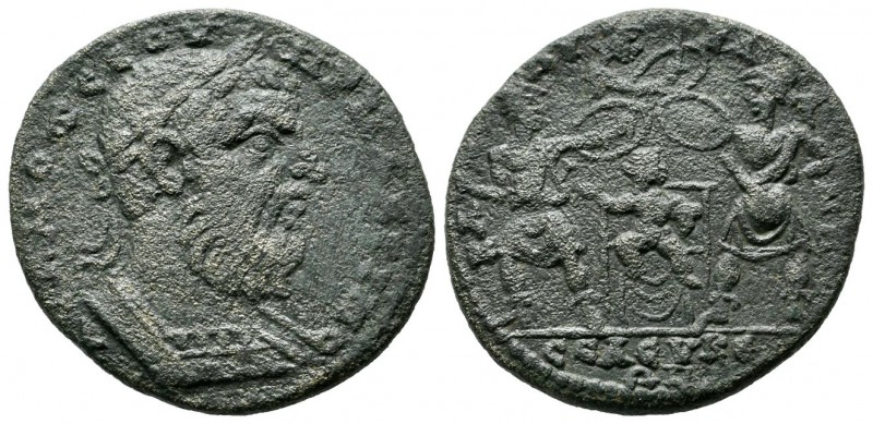 Cilicia, Seleucia ad Calycadnus. Macrinus, AD.217-218. Æ (28mm, 12.08g). [...] O...