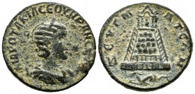 Commagene, Zeugma. Otacilia Severa (Augusta) wife of Philip I., AD.244-249. Æ (28mm, 17.40g). MAP ΩTAKIΛ CЄOVHPAN CЄB. Laureate, draped and cuirassed ...
