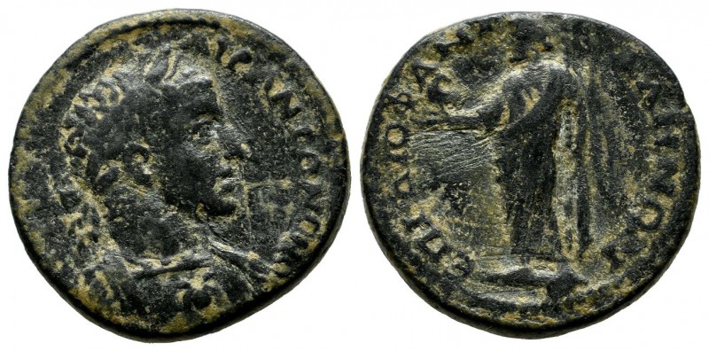 Lydia, Sala. Elagabalus, AD.218-222. Æ (23mm, 7.95g). Diophantos, archon. AYT K ...