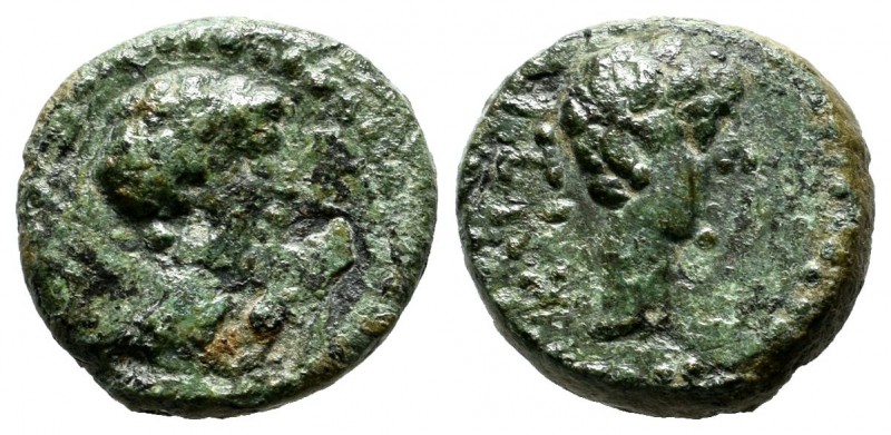 Mysia, Kyzikos. Augustus, 27 BC-AD 14. Æ (13mm, 2.60g). KYZI. Bare head right. /...