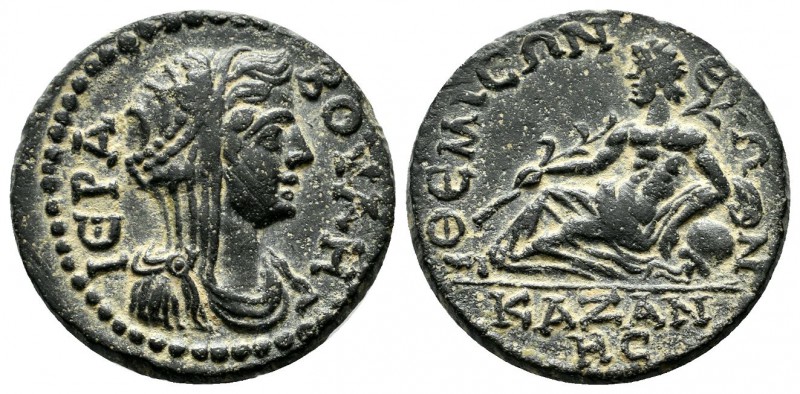 Phriygia, Themisonium. Pseudo-autonomous. ca.3rd century. Æ (22mm, 6.76g). Veile...