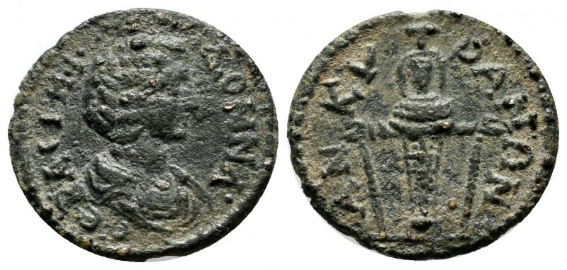 Phrygia, Ankyra. Julia Domna (Augusta) AD.193-217. Æ (17mm, 2.78g). IOVΛIA CЄBAC...