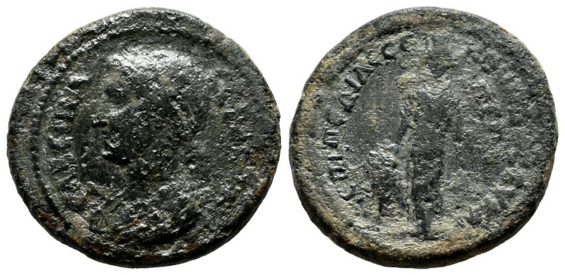 Phrygia, Eucarpeia. Sabina (Augusta) AD.128-136/7 AD. Pedia Secunda, epimelethei...