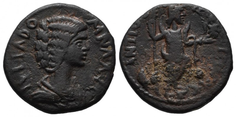 Pisidia, Antiochia. Julia Domna (Augusta), AD.193-217. Æ (21mm, 5.20g). IOYΛIA Δ...