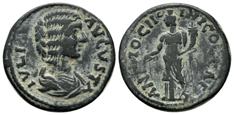 Pisidia, Antiochia. Julia Domna (Augusta), AD.193-217. Æ (23mm, 6.54g). IVLIA AV...
