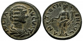 Pisidia, Antiochia. Julia Domna, AD.193-211. Æ (22mm, 4.98g). IVLIA AVGVSTA. Draped bust of Domna right with elaborately waved hairdo. / ANTIOCH GЄN C...