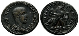 Seleucis and Pieria, Antiochia ad Orontem. Herennius Etruscus (as Caesar) AD.251-253. BI Tetradrachm (26mm, 13.18g). EPENN ETPOY ME KV DEKIOC KECAP. B...