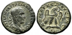 Seleucis and Pieria, Antiochia ad Orontem. Trajan Decius, AD.249-251. BI Tetradrachm (25mm, 13.45g). AYT K Γ ME KY TPAIANOC ΔEKIOC CEB. Laureate, drap...