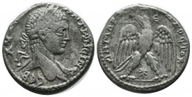 Seleucis and Pieria, Antiochia ad Orontem. Elagabalus, AD.218-222. AR Tetradrachm (25mm, 13.11g). AVT K M A ANTWNEINOC CEB. Laureate bust right, sligh...
