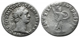 Domitian, AD.81-96. AR Denarius (19mm, 2.97g). Rome, AD.93-94. IMP CAES DOMIT AVG-GERM P M TR P XIII, laureate head of Domitian right / IMP XXII COS X...